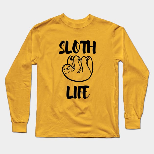 Sloth life Long Sleeve T-Shirt by Lionik09